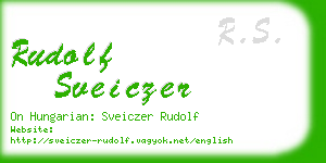 rudolf sveiczer business card